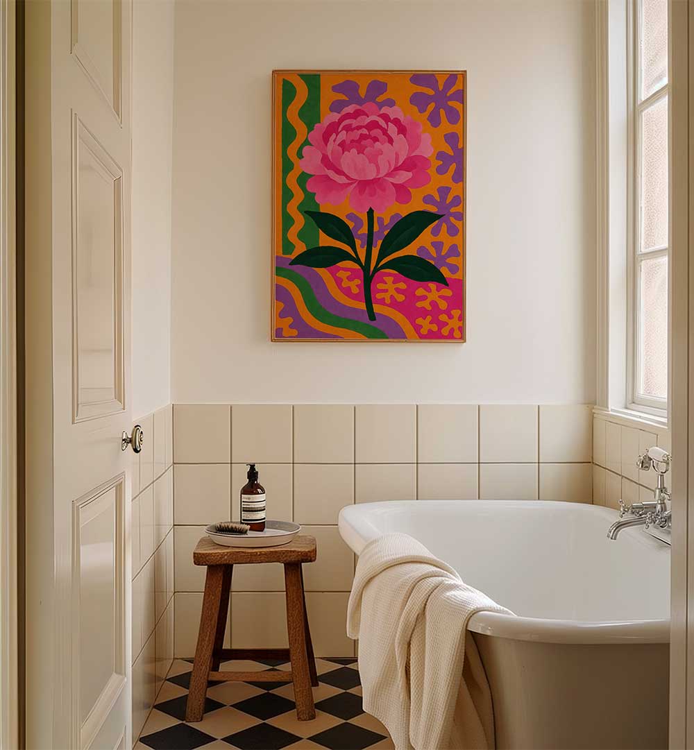 FLORAL SYMPHONY , FLORAL FLOWER PAINTINGS