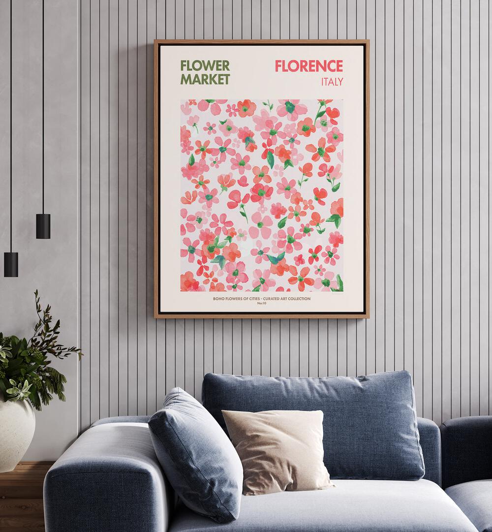 Bright floral design from FLORENCE - FLOWER MARKET I FLORAL FLOWER PAINTINGS, perfect for enhancing any home decor.