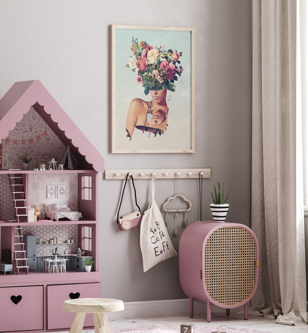 FLOWER ISM SURREAL PAINTING, SURREAL ART by Vertigo Artography brings vibrant imagination to your space.