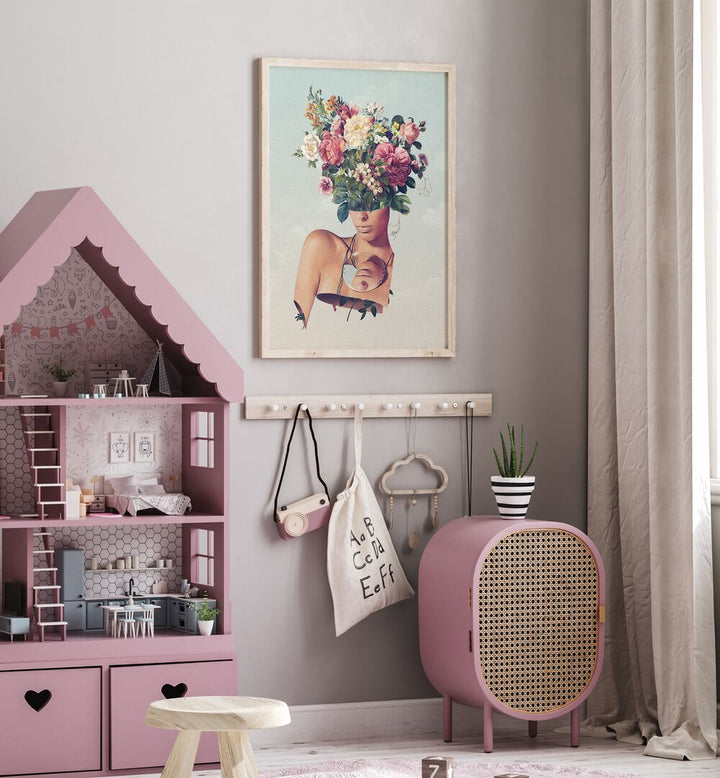 FLOWER ISM SURREAL PAINTING, SURREAL ART by Vertigo Artography brings vibrant imagination to your space.