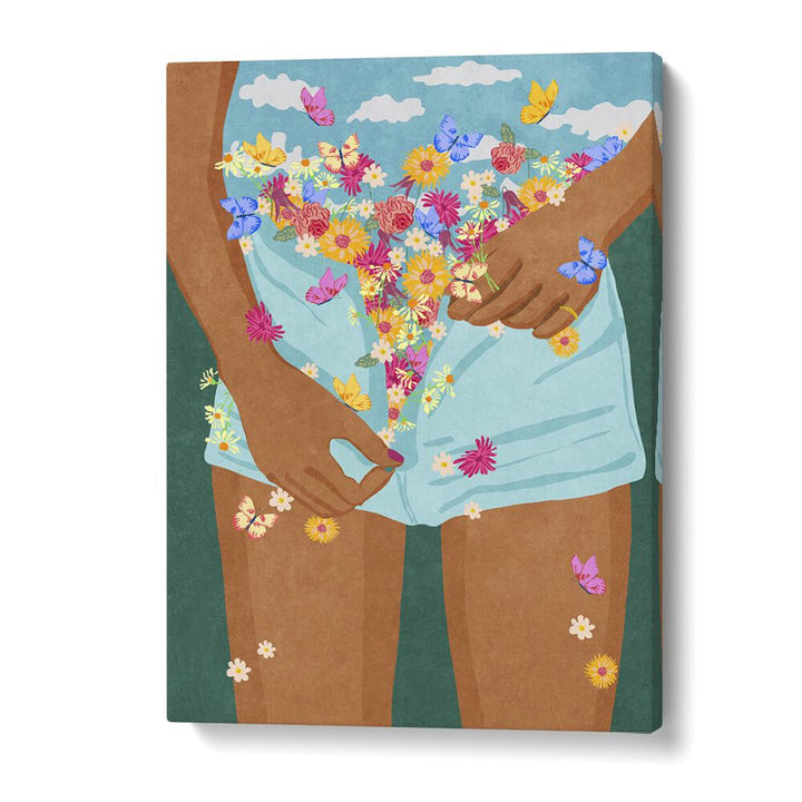 Colorful "Flower Mood" fashion poster by Raissa Oltmanns, bringing vibrant artistry to your home decor.