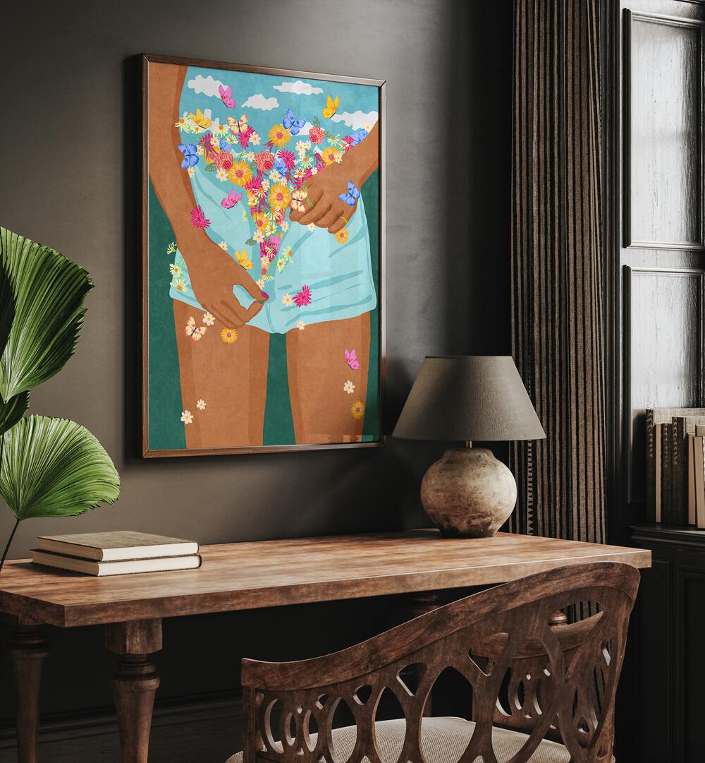Vibrant "Flower Mood" fashion posters by Raissa Oltmanns, perfect for transforming your living space.