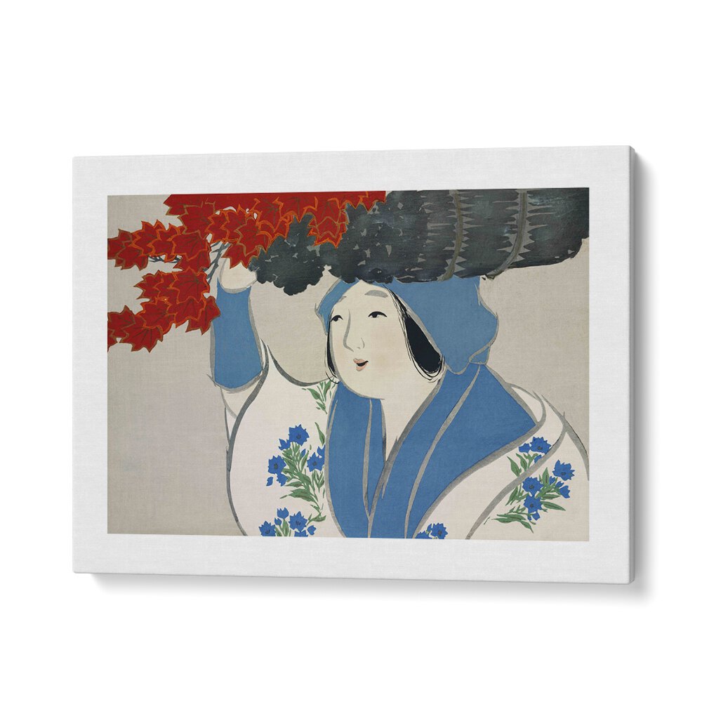 Flowers Of A Hundred Generations (1909) Japanese Art Artwork in Gallery Wrap