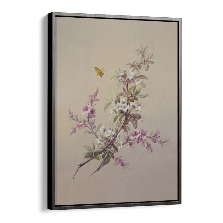 Enchanting FLOWERS & butterflies botanical art print from Asian Monk, adding beauty to your living space.