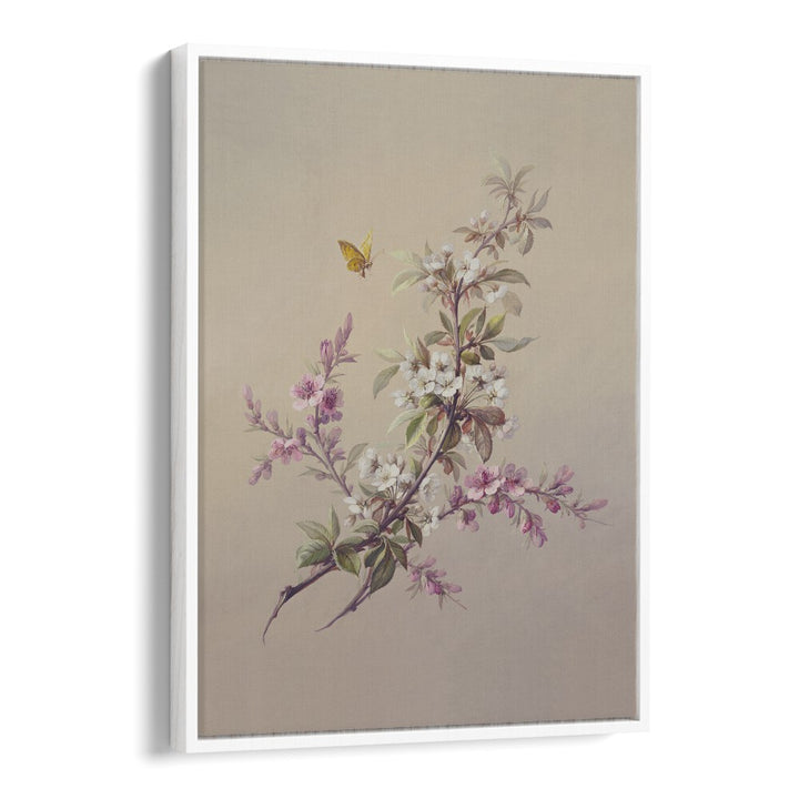 Stunning FLOWERS & BUTTERFLIES botanical art print from Asian Monk, perfect for enhancing any living space.