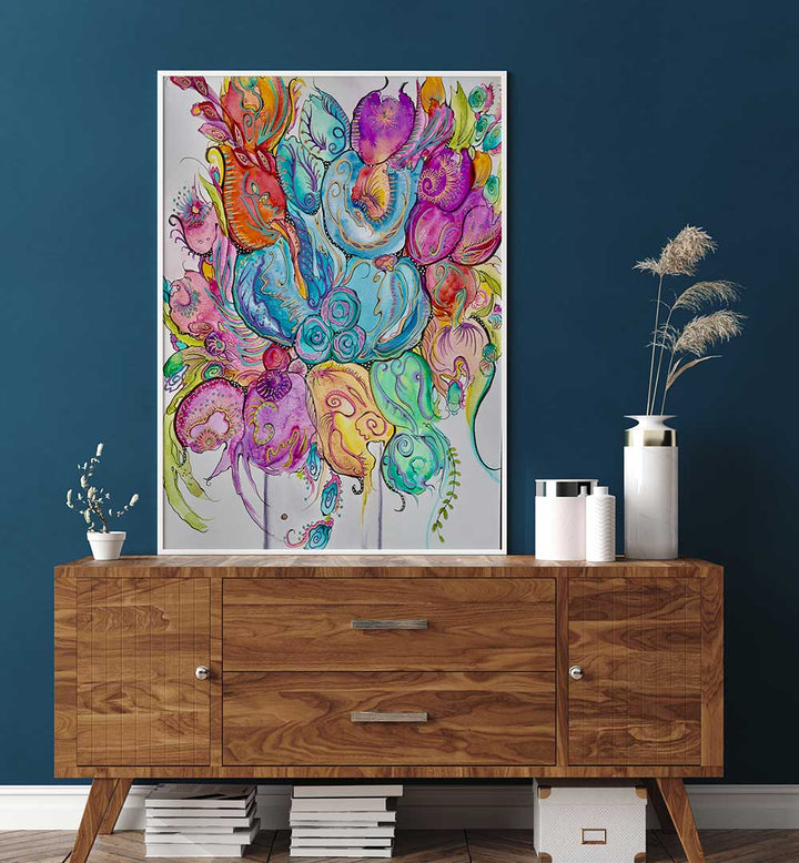 Vibrant FORCES OF NATURE, FLORAL FLOWER PAINTINGS adding elegance and tranquility to your living space.