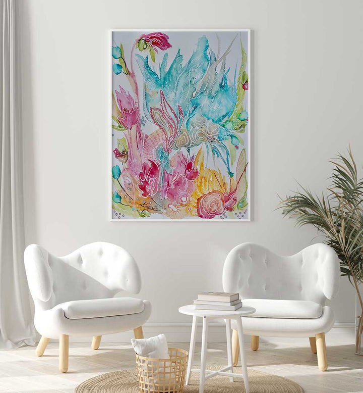 Vibrant FOREVERMORE III, FLORAL FLOWER PAINTINGS brighten any space with stunning floral compositions.
