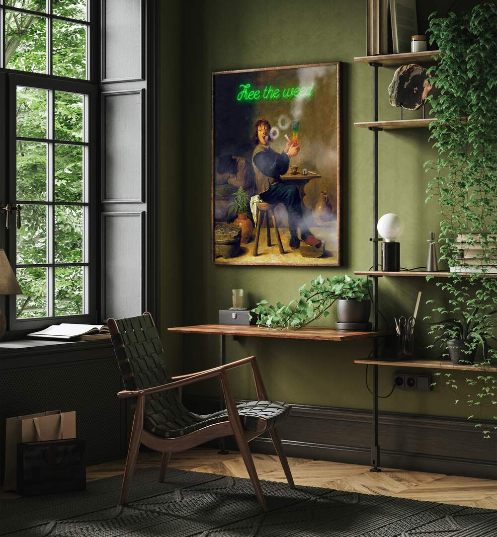 Transform your space with FREE THE WEED, ALTERED ART PRINTS by Dikhotomy, blending creativity and unique aesthetics.