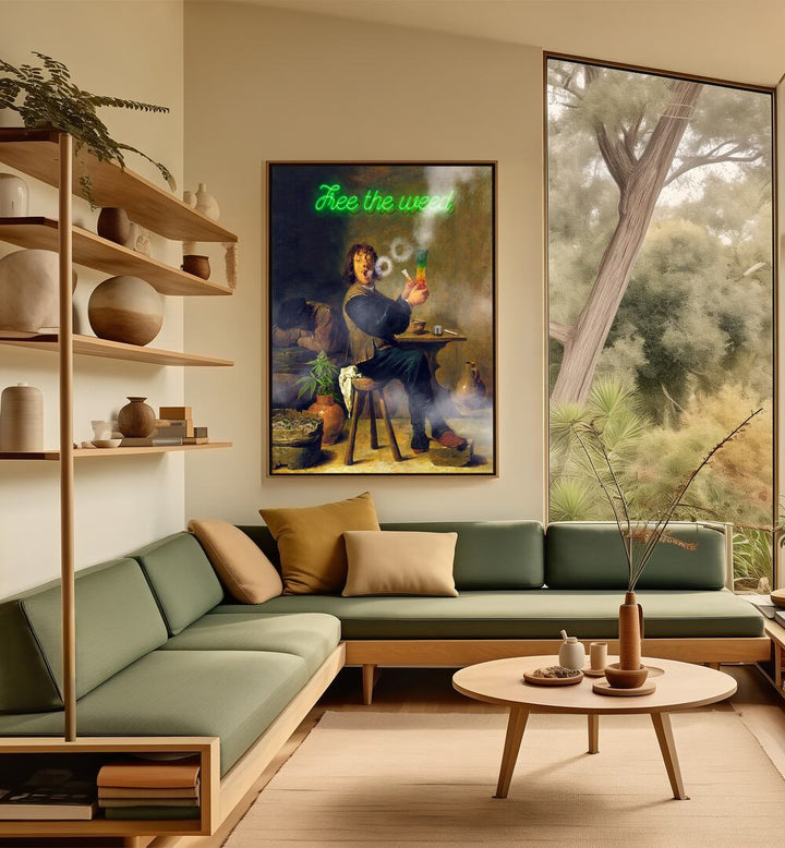 Transform your decor with FREE THE WEED, ALTERED ART PRINTS by Dikhotomy, celebrating creativity and aesthetics.