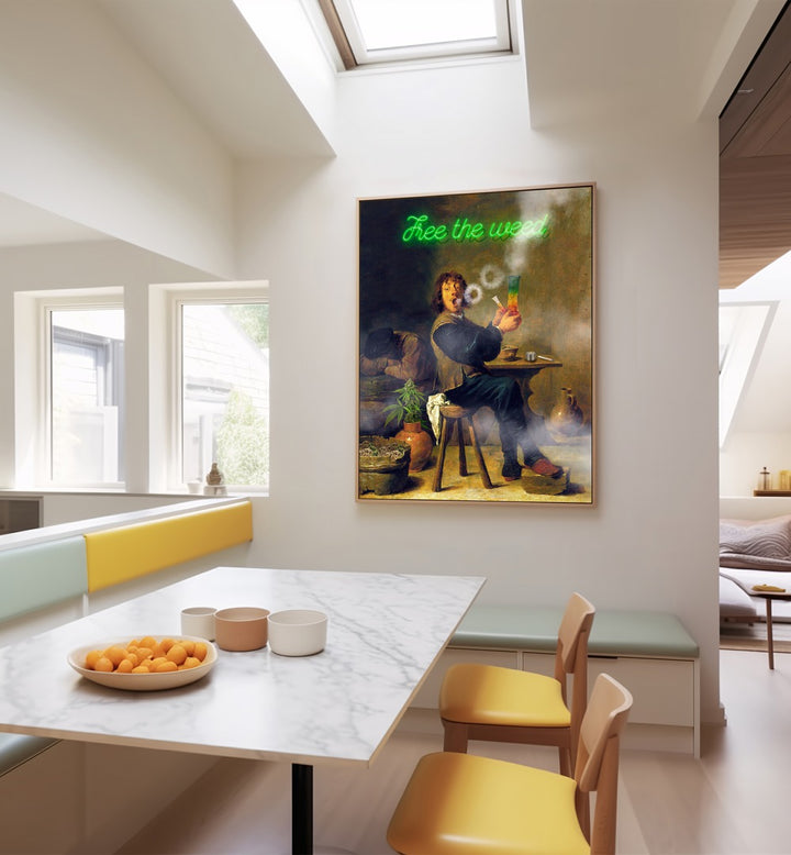 Transform your space with FREE THE WEED, ALTERED ART PRINTS by Dikhotomy, showcasing unique creativity in decor.