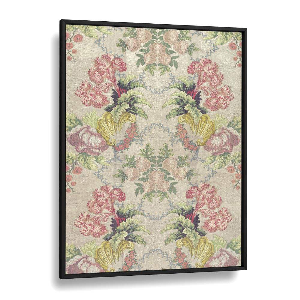 Elevate your decor with FRENCH STRAWBERRY, FLORAL FLOWER PAINTINGS in a classic black frame for rustic elegance.