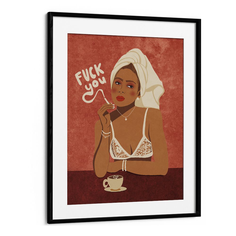 Bold "FUCK YOU, FASHION POSTERS" artwork by Raissa Oltmanns adds a striking pop art touch to your decor.