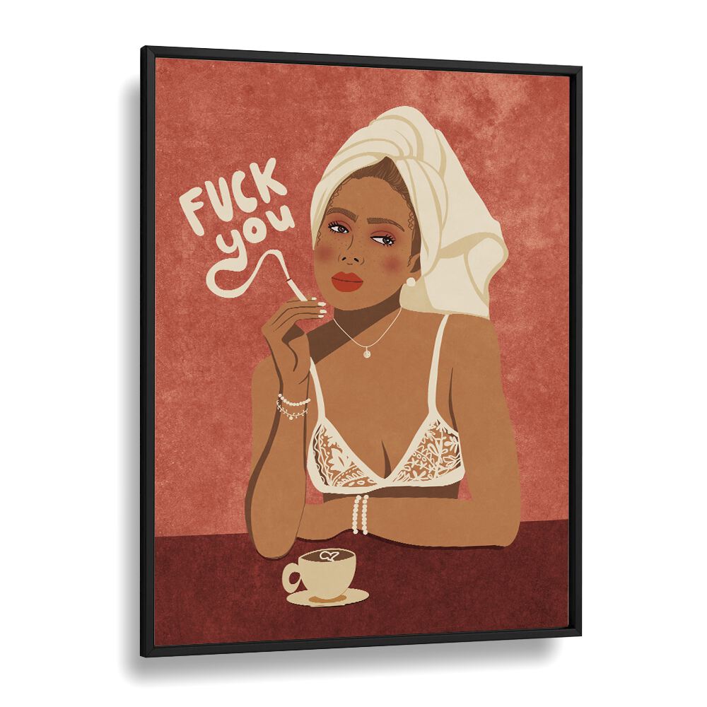 Bold "FUCK YOU, FASHION POSTERS" by Raissa Oltmanns captures pop art flair in a striking canvas design.