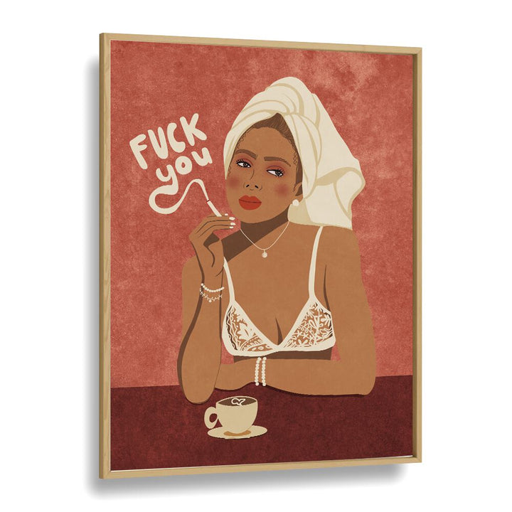 Bold "FUCK YOU" fashion poster by Raissa Oltmanns, perfect for pop art lovers. Elevate your space with style!