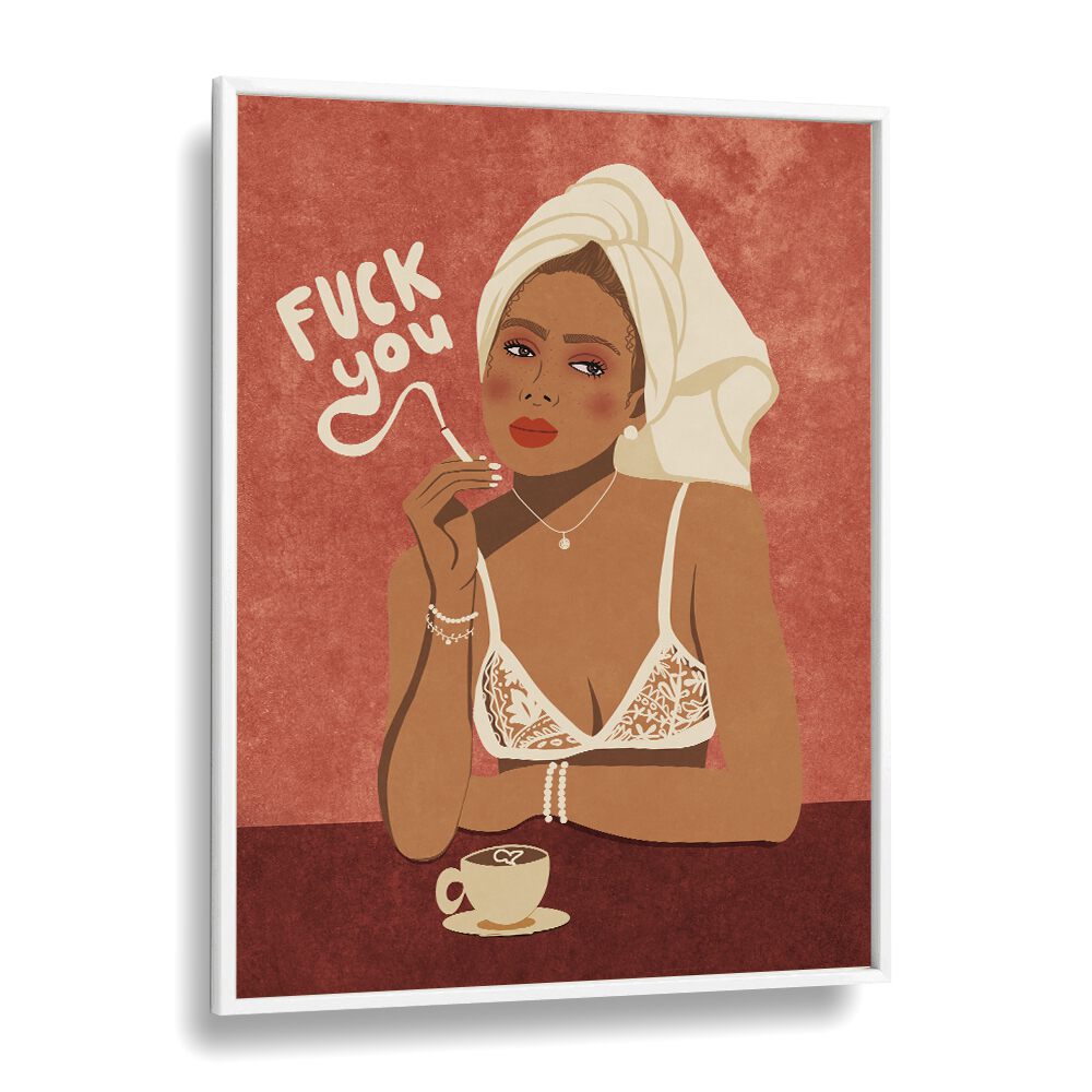 Bold pop art "FUCK YOU, FASHION POSTERS" by Raissa Oltmanns, perfect for adding flair to any space.