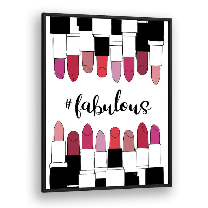 Sophisticated FABULOUS, FASHION POSTERS by Martina showcase vibrant lipstick designs for a stylish decor upgrade.