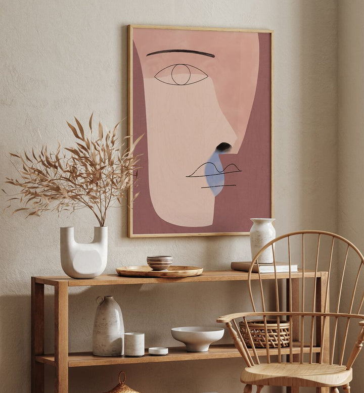 Stylish FACE ME, BOHO ART PAINTINGS complement modern decor with unique, abstract designs for a chic home ambiance.