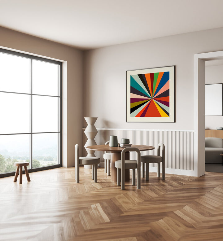 Elegant FACES STRIPES MINIMAL, ABSTRACT PAINTINGS enhance modern interiors with vibrant colors and sophisticated style.