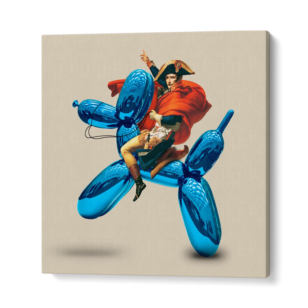 Unique FAKE CONQUEROR, ALTERED ART PRINTS featuring a bold balloon sculpture, perfect for transforming your space.