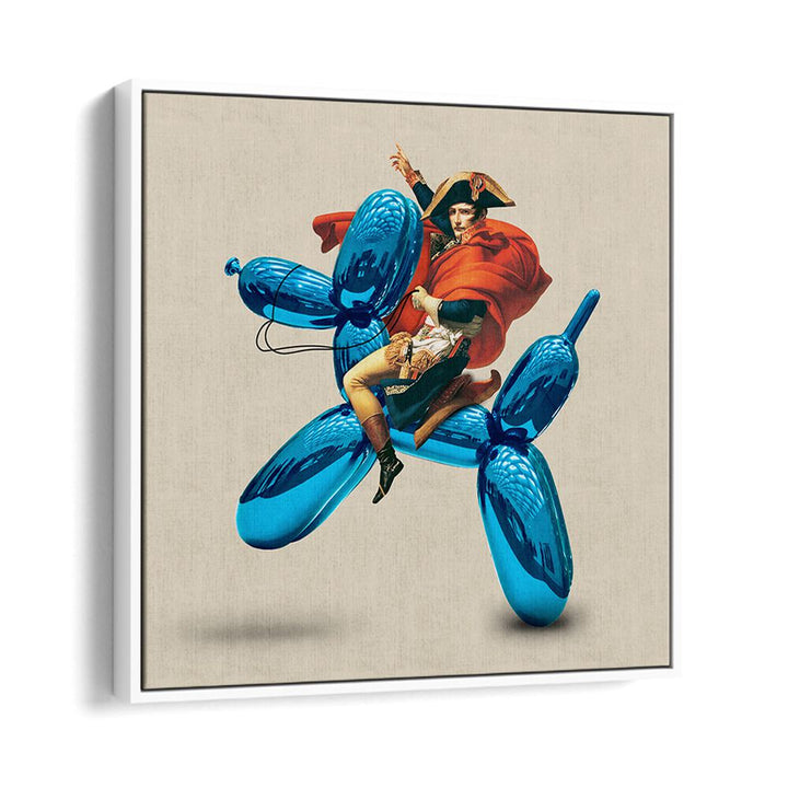Transform your space with FAKE CONQUEROR, ALTERED ART PRINTS featuring a bold and creative design in a floater frame.