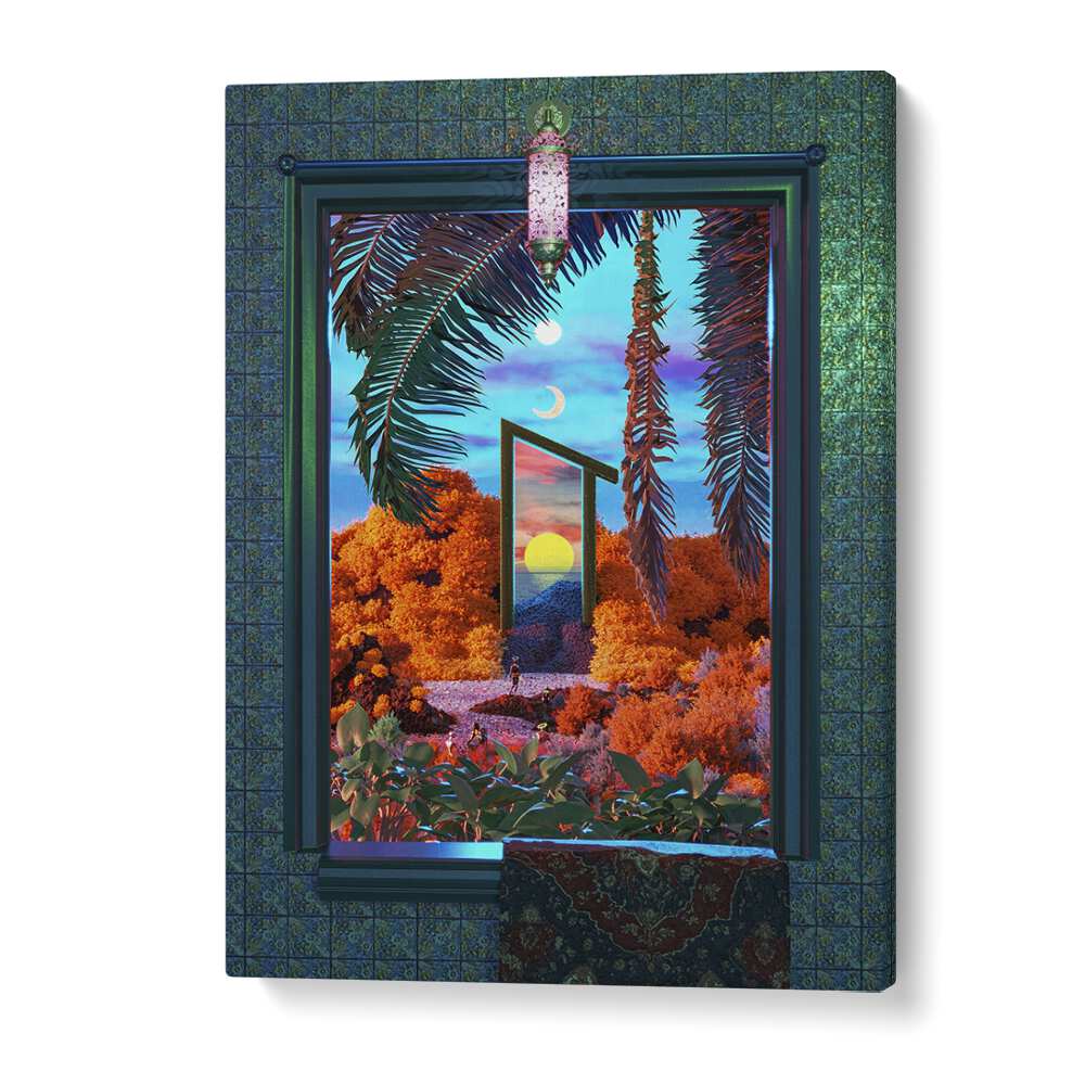 Transform your space with the Fantasy Portal Scene, Surreal Art Prints by Cosmo Zach, evoking imagination and wonder.