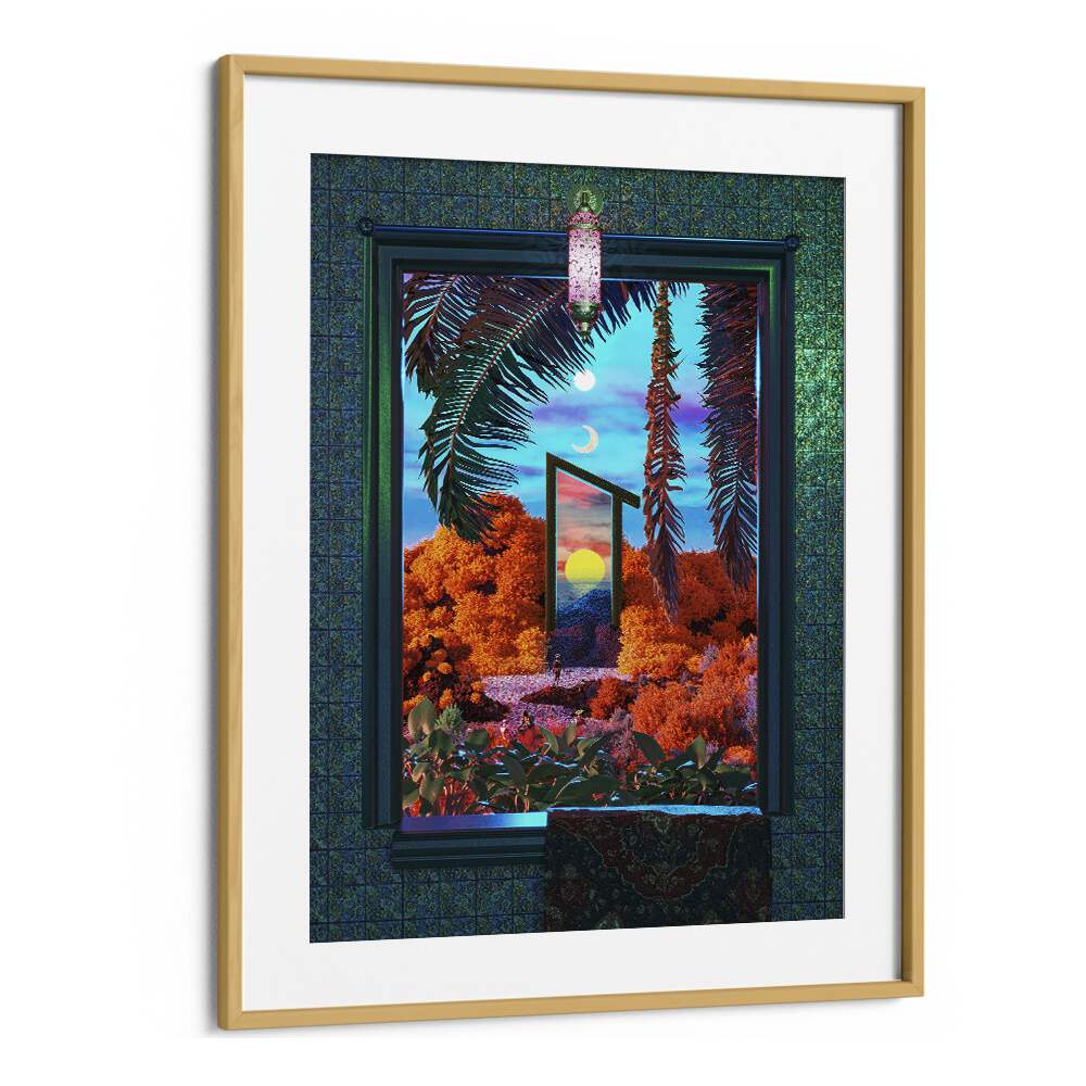 Transform your space with the Fantasy Portal Scene, Surreal Art Prints by Cosmo Zach, inviting imagination and wonder.