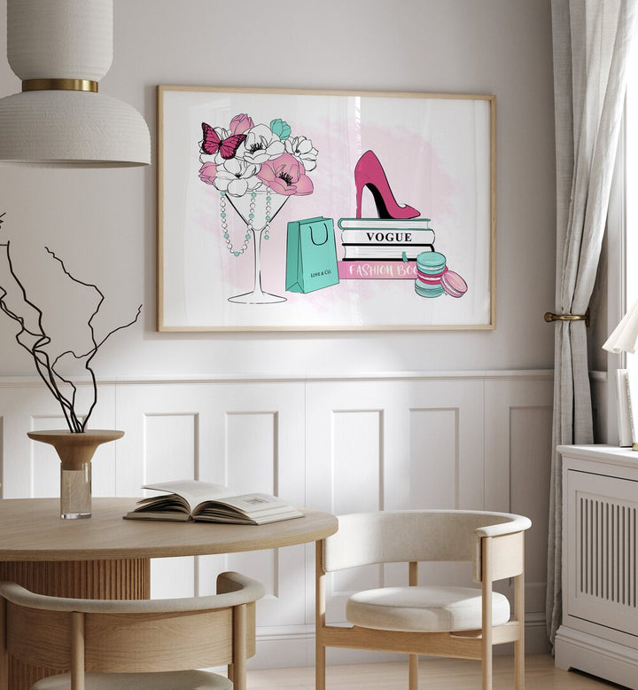 Chic FASHION SCENE featuring elegant fashion posters by Martina, perfect for elevating your stylish space.