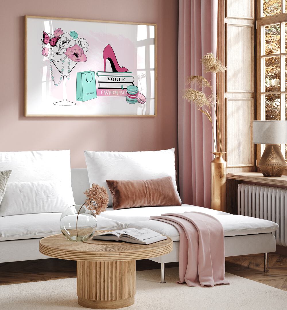 Vibrant FASHION SCENE, FASHION POSTERS by Martina, showcasing chic decor with stylish elements for your space.