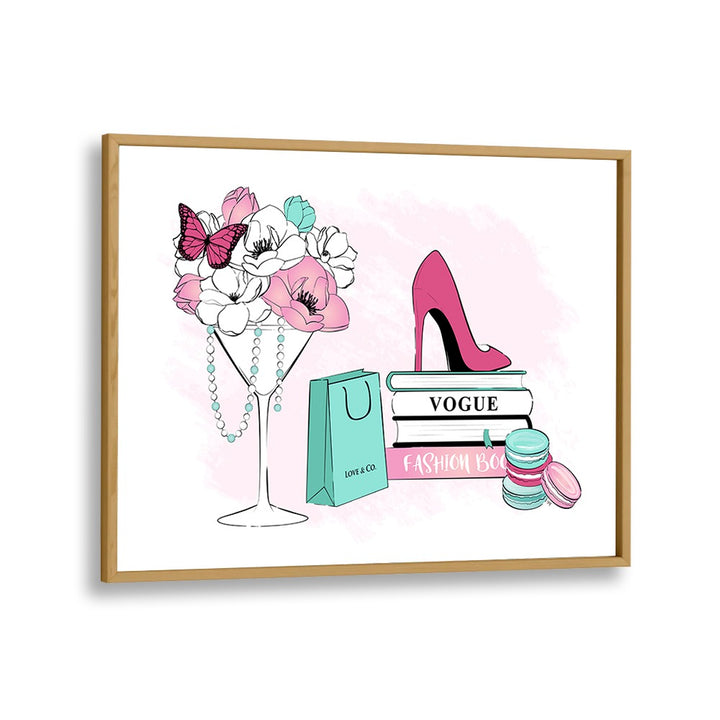 Stylish FASHION SCENE, FASHION POSTERS featuring chic accessories and floral accents to elevate your space by Martina.