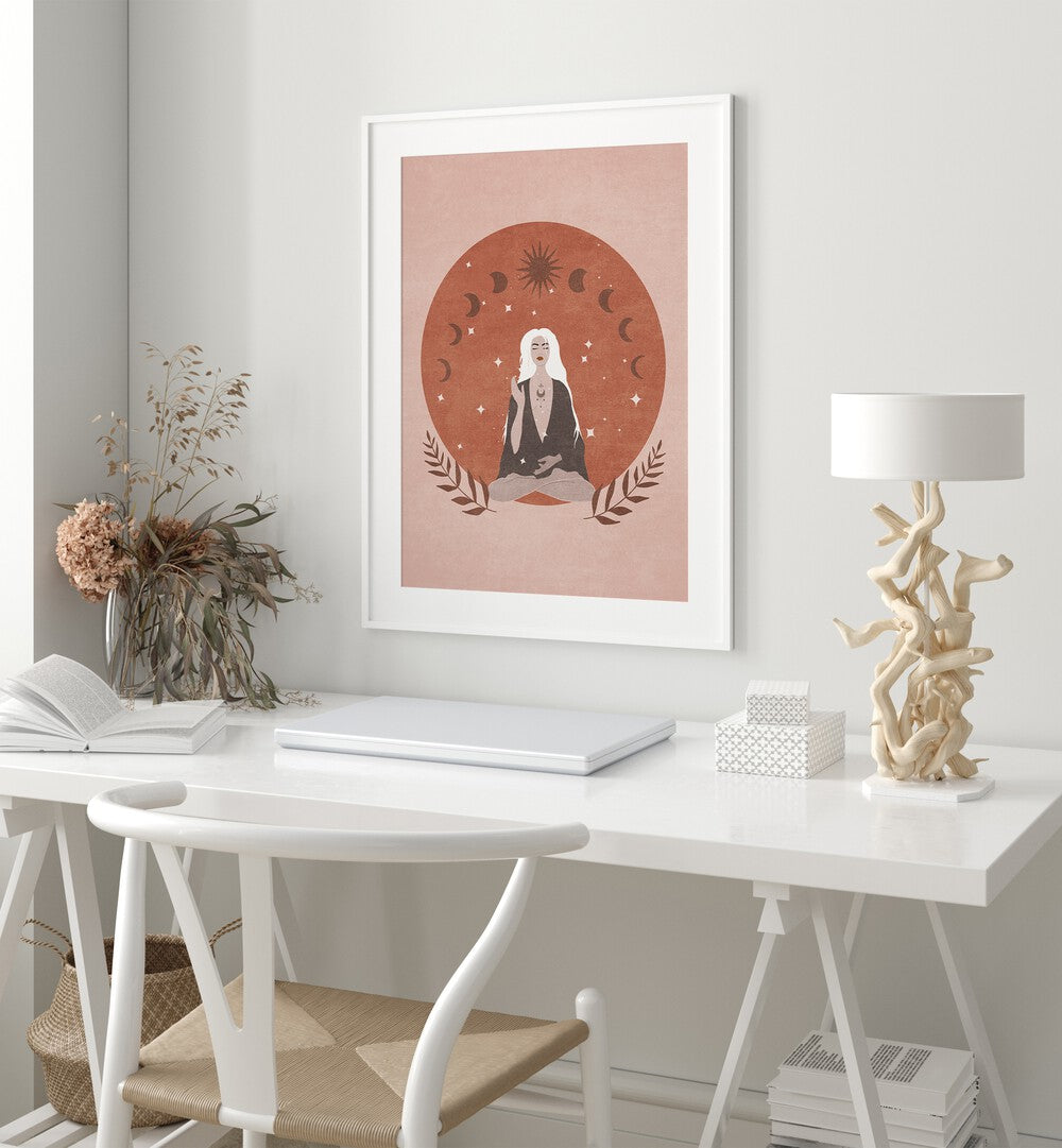 Create a serene space with the FEMALE MEDITATION GALLERY WALL, perfect for relaxation and tranquility.