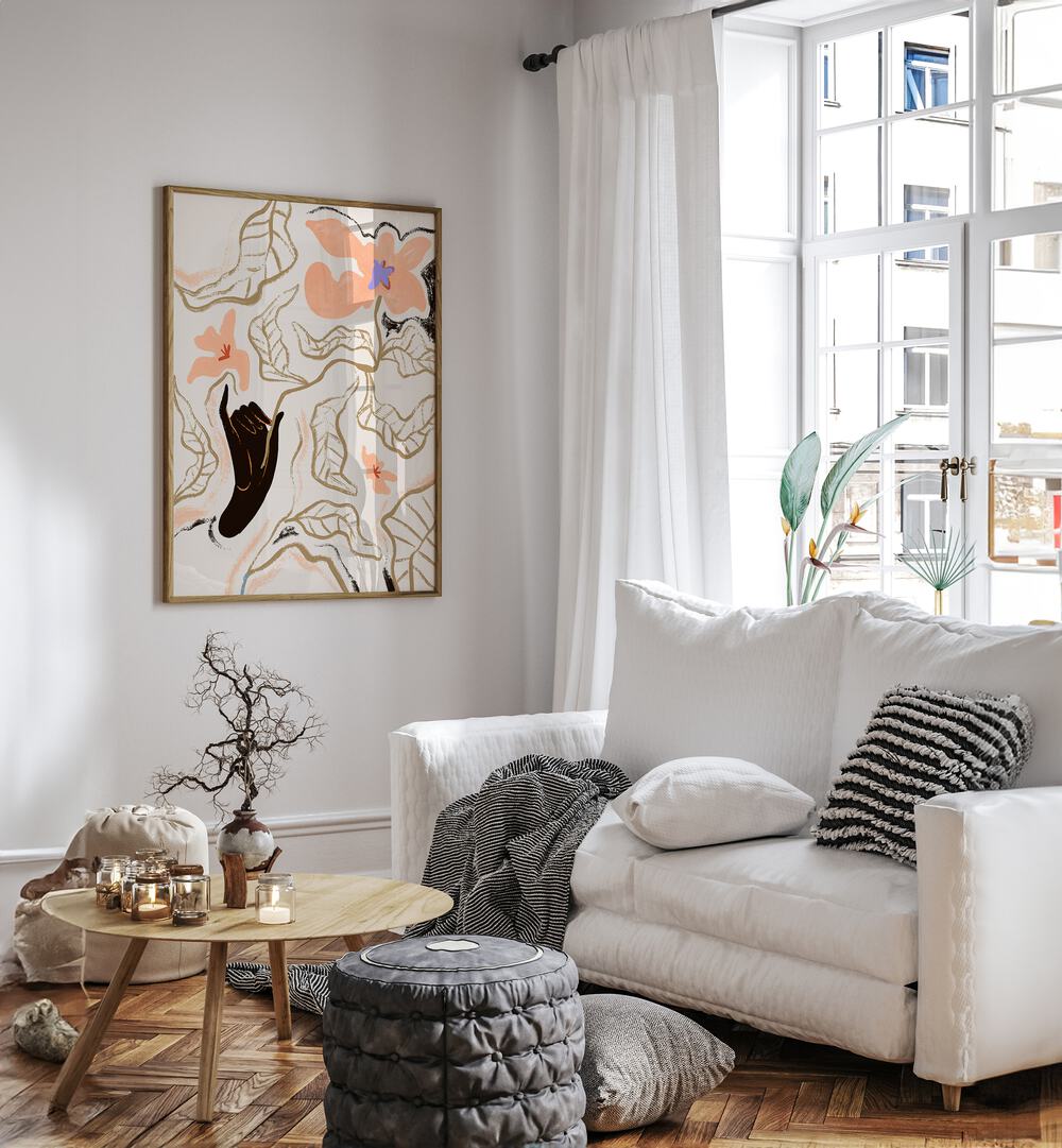 FLEUR, FLORAL FLOWER PAINTINGS add a stylish touch to your space with Arty Guava's modern wall art print.