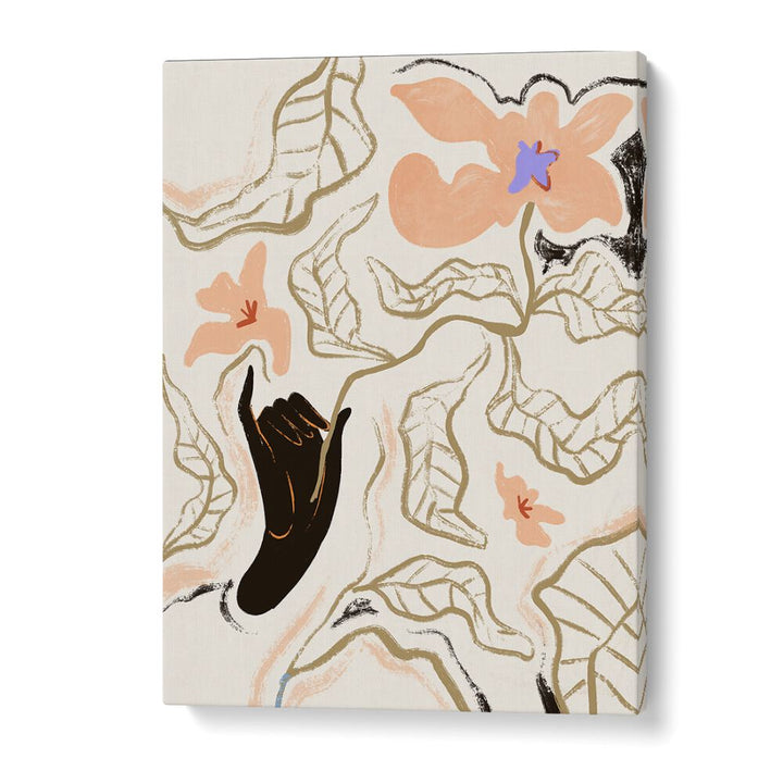 FLEUR, FLORAL FLOWER PAINTINGS by Arty Guava feature elegant blooms and modern design on premium canvas.