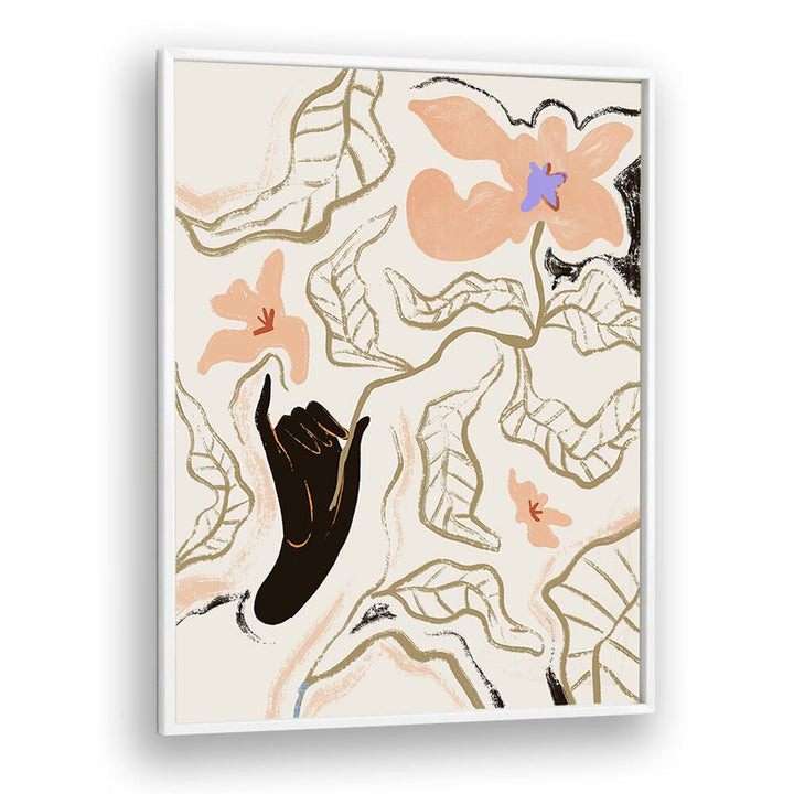 Stylish FLEUR, FLORAL FLOWER PAINTINGS by Arty Guava, featuring modern floral motifs for elegant wall decor.