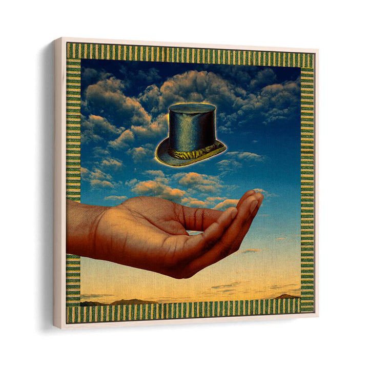 Floating Hat, Surreal Art Prints by Cosmo Zach; a stunning blend of surrealism and modern elegance for your space.