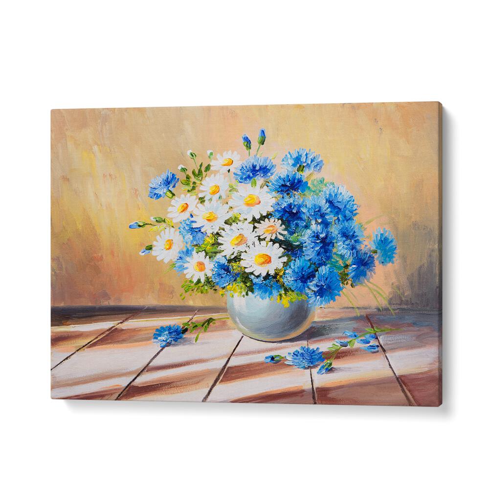 Charming florals in a vase capture nature's elegance in FLORALS IN CLAY, VINTAGE EUROPEAN PAINTINGS collection.