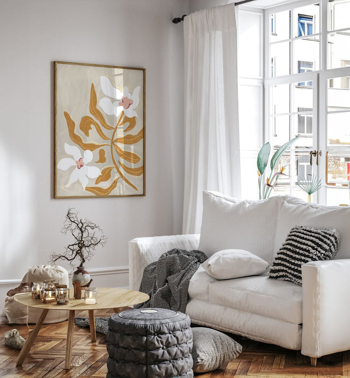 Brighten your home with FLOWER FLOWER, FLORAL FLOWER PAINTINGS by Arty Guava, showcasing elegant floral designs.