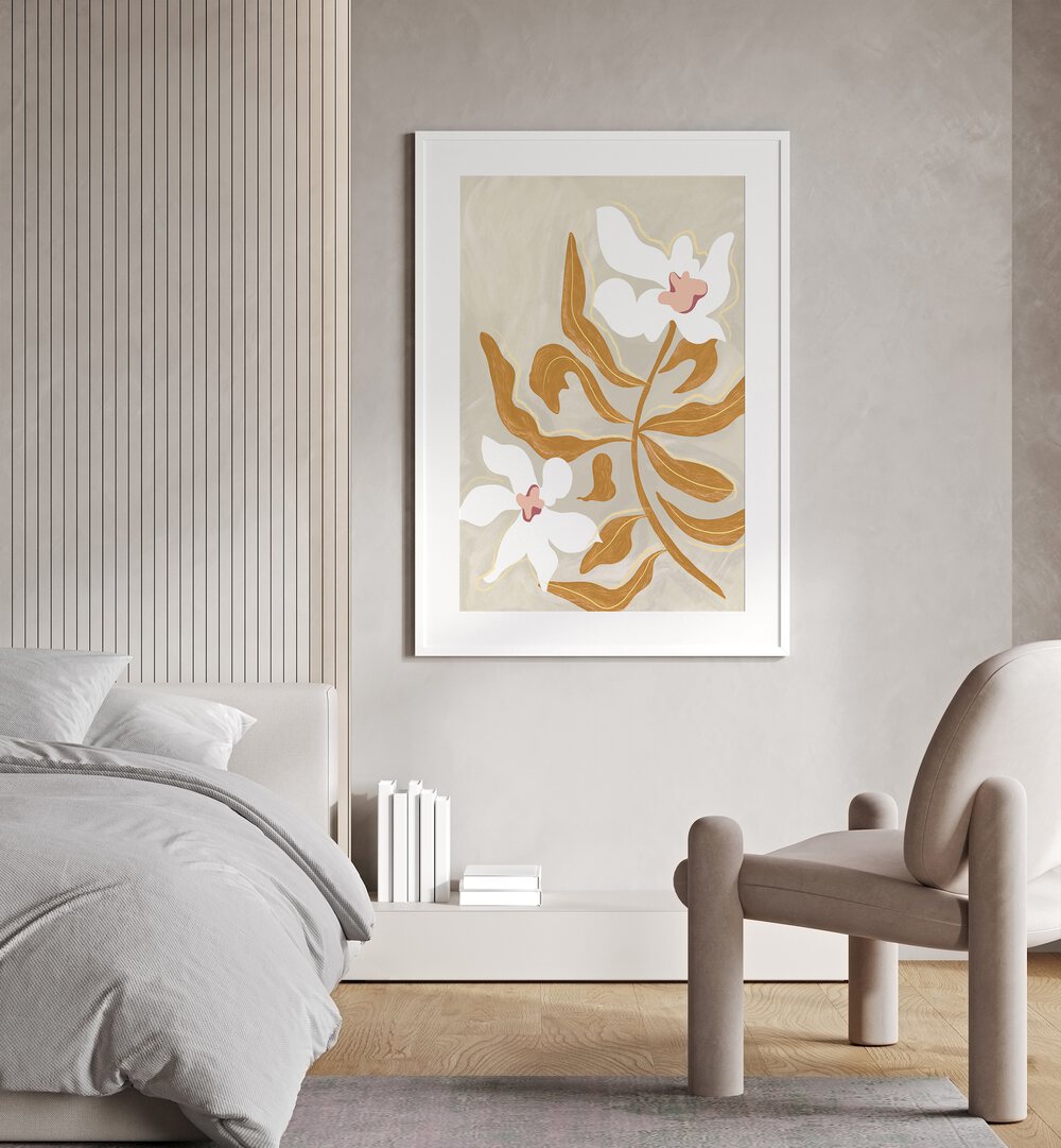 Stylish FLOWER FLOWER, FLORAL FLOWER PAINTINGS by Arty Guava enhance your space with elegant wall art decor.
