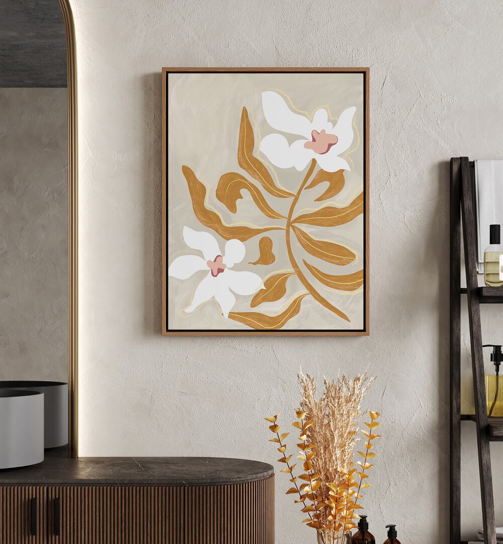 Elegant FLOWER FLOWER, FLORAL FLOWER PAINTINGS by Arty Guava add a touch of sophistication to any space.
