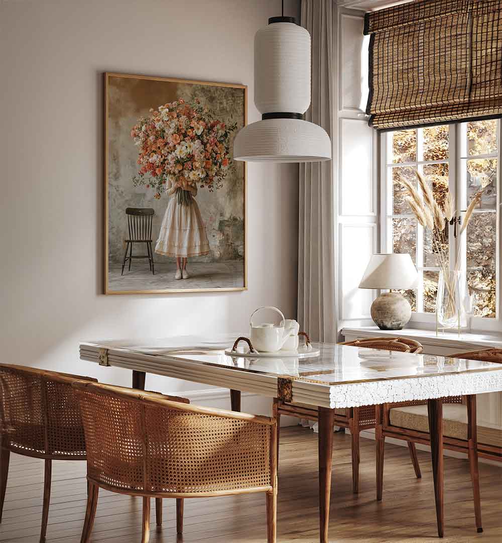 FLOWER HARVEST , FLORAL FLOWER PAINTINGS