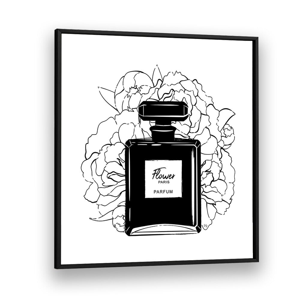 Elegant FLOWER PERFUME and chic FASHION POSTERS by Martina, showcasing sophistication in design and fragrance.