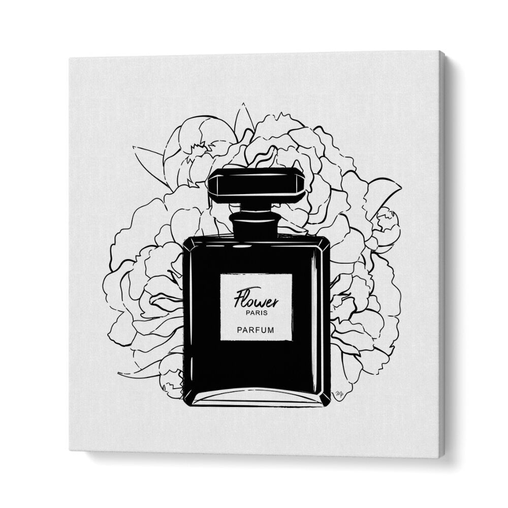 Elegant FLOWER PERFUME showcased in a chic design, perfect for fashion lovers and art enthusiasts. Ideal FASHION POSTERS.