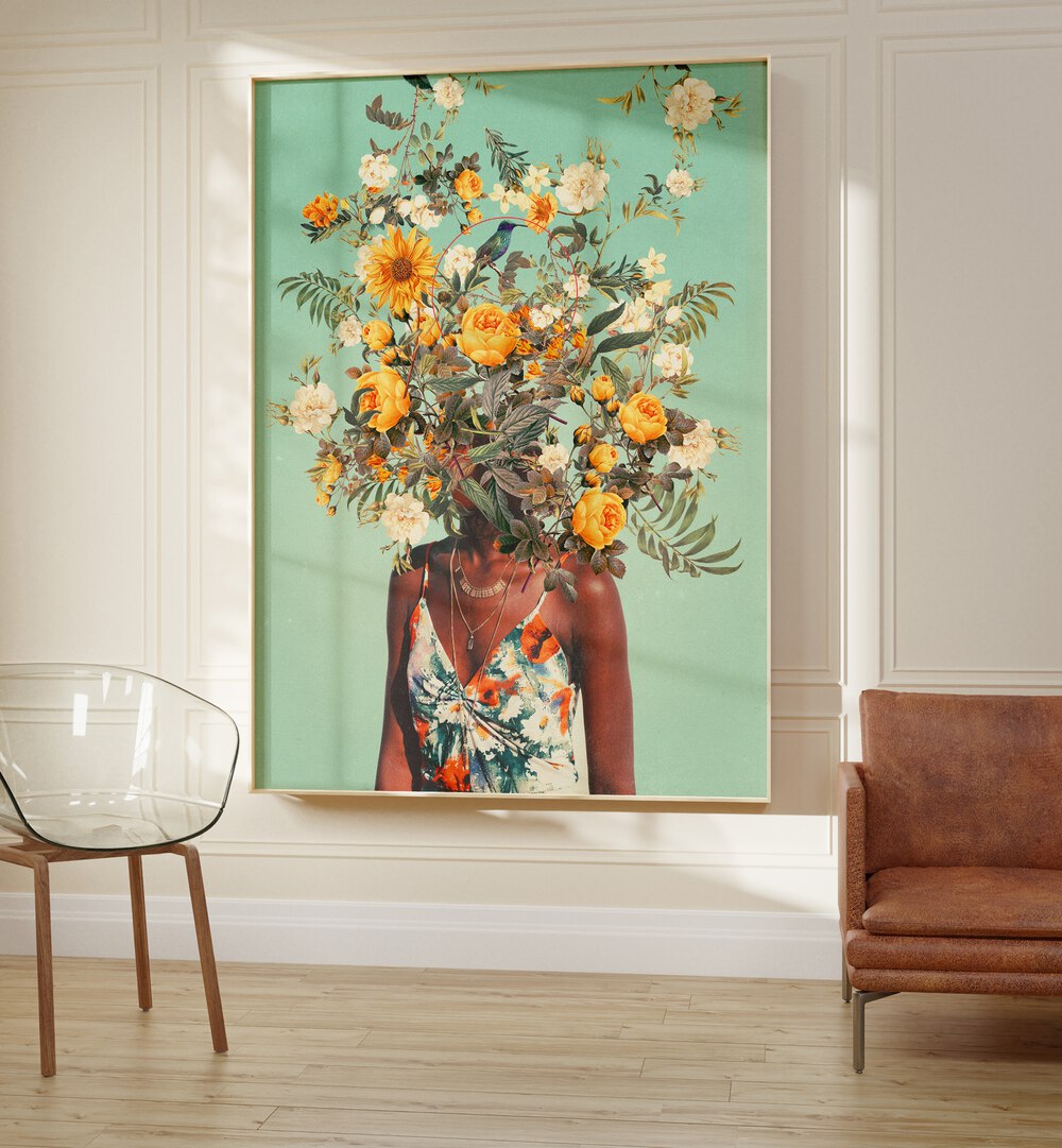 Vibrant surreal art print "You Loved A Thousand Summers Ago" by Frank Moth, perfect for unique home decor.