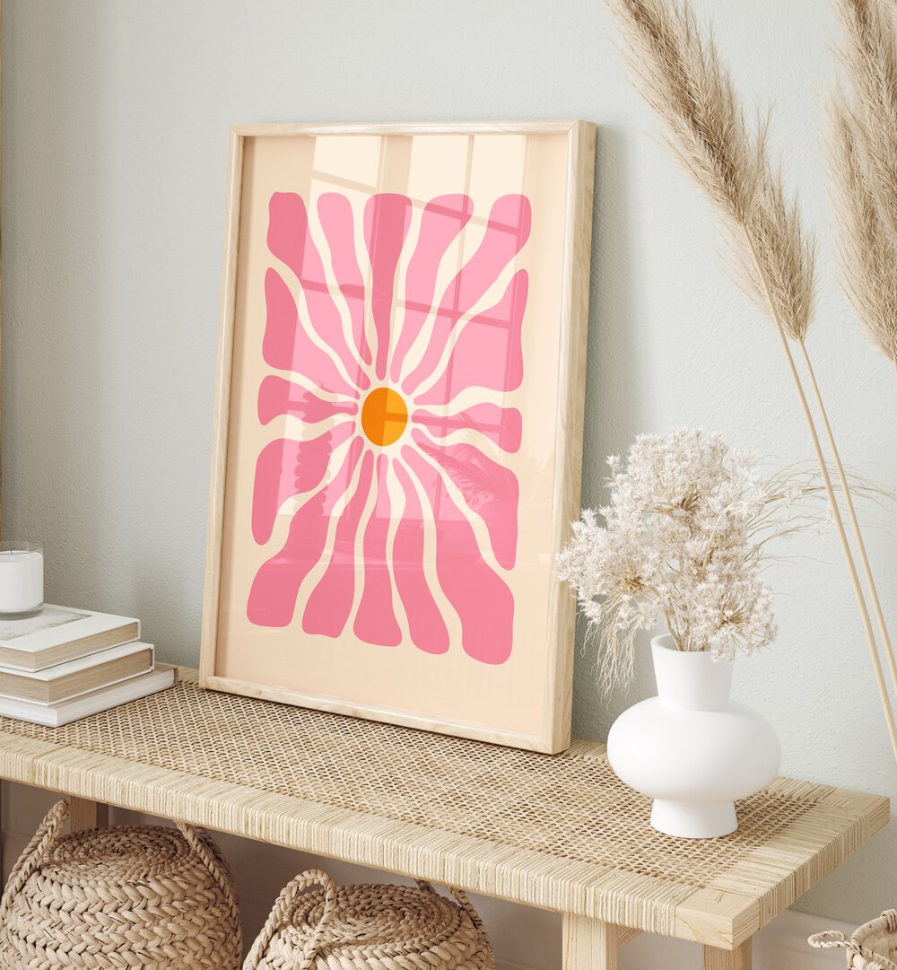 Brighten your space with PASTEL FLOWER PATTERNS, SET OF 2 PAINTINGS, showcasing vibrant floral designs.