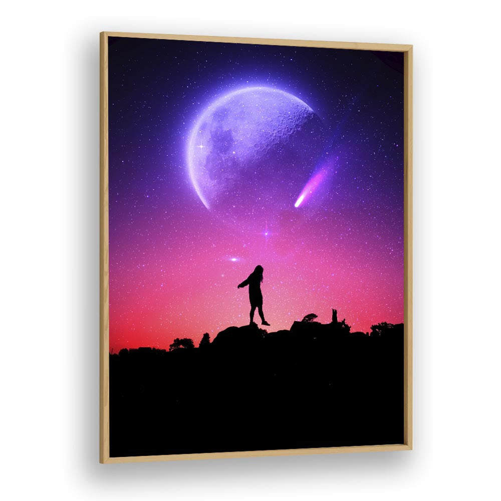 Captivating FLUORESCE, SURREAL ART PRINTS by Ritvik Takkar, featuring a cosmic scene that inspires creativity.