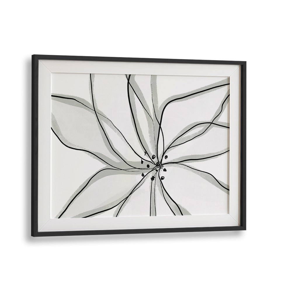 Elegant "FRAGILE FLOWER, FLORAL FLOWER PAINTINGS" by Uplus Me Studio, showcasing botanical beauty in a framed design.