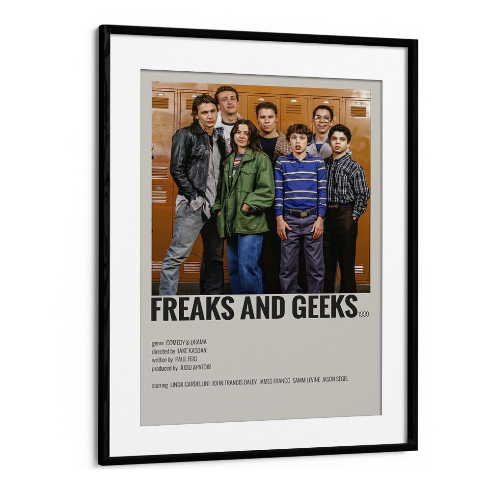 Freaks And Greaks Movie Posters in Black Frame With Mount