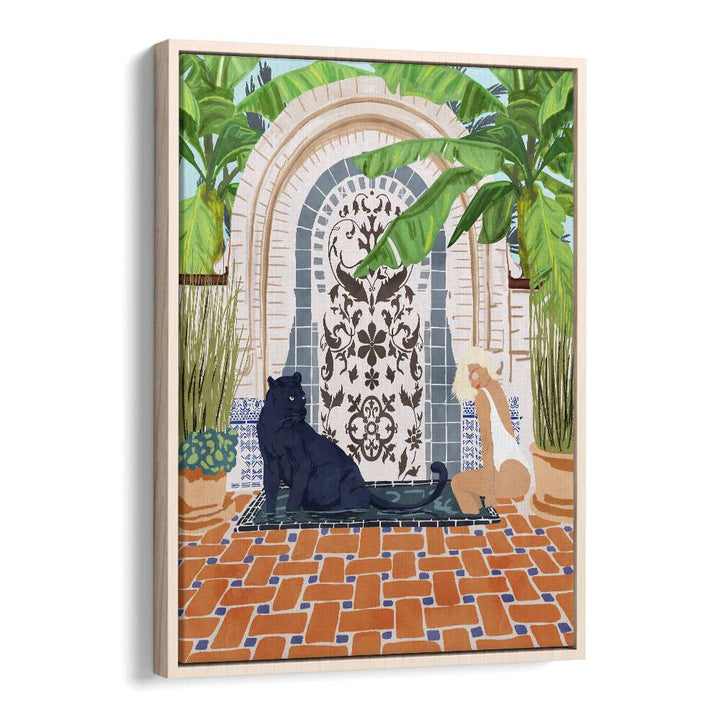 FRIENAISSANCE, PORTRAITS showcase vibrant women illustrations in a beautiful floater frame by Uma Gokhale.