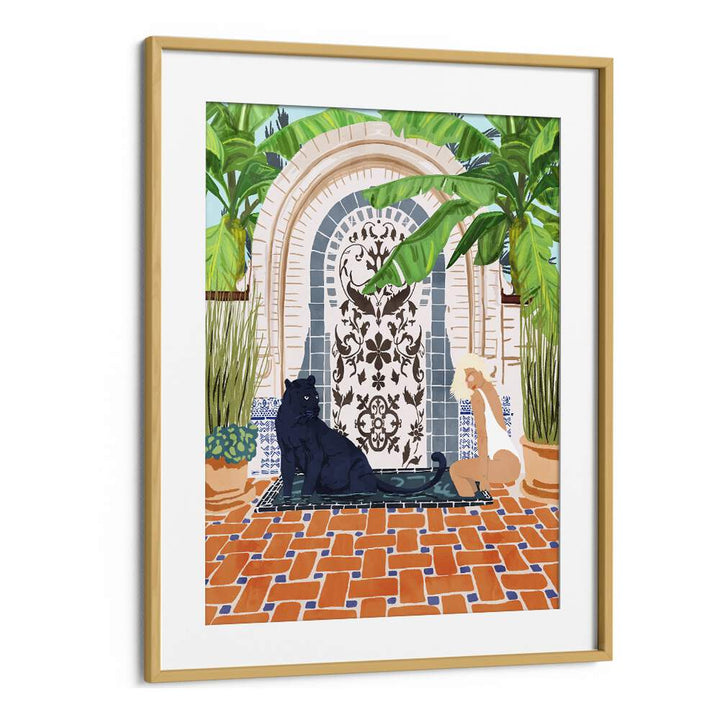 Explore FRIENAISSANCE, PORTRAITS showcasing vibrant women illustrations by Uma Gokhale, framed beautifully for your space.