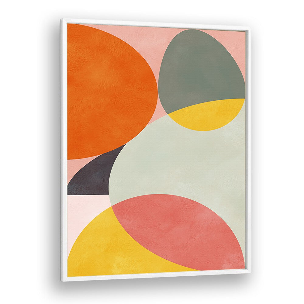 Bright and modern, FRIENDLY COLORS I, ABSTRACT PAINTINGS by Ana Rut Bre enhances any space with vibrant elegance.