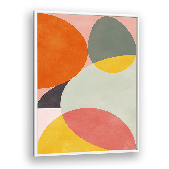 Bright and modern, FRIENDLY COLORS I, ABSTRACT PAINTINGS by Ana Rut Bre enhances any space with vibrant elegance.
